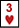 3 de corazones